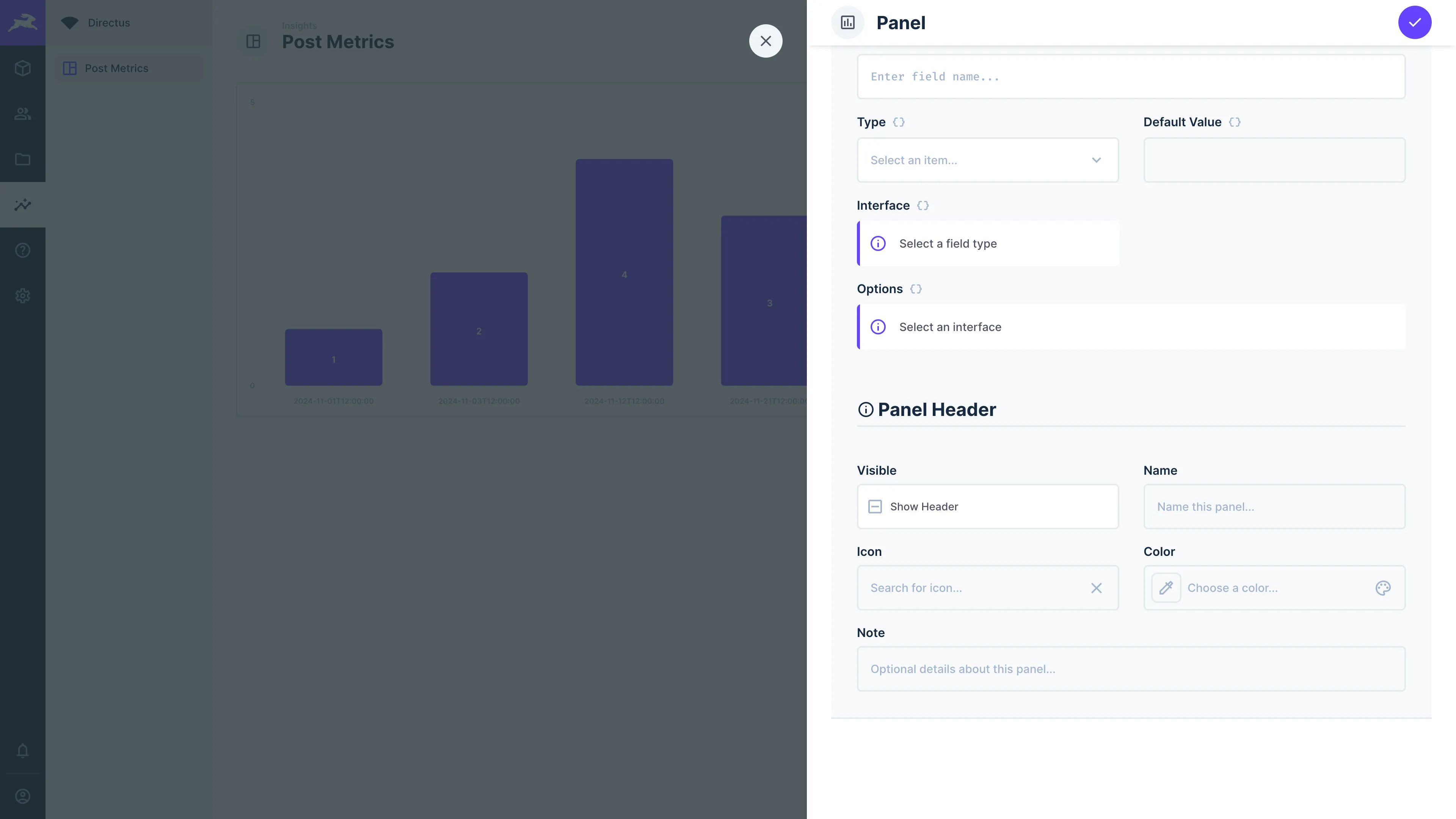 Panels Directus Docs