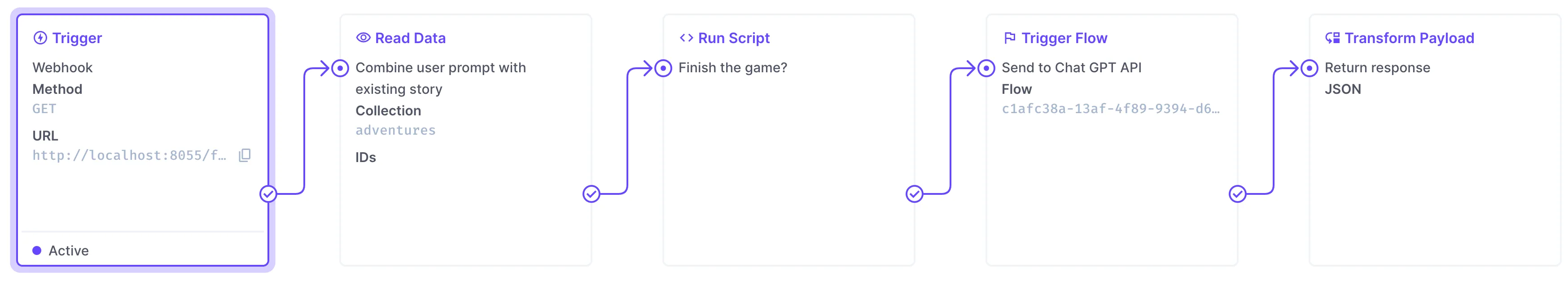 Conditional flow using script operation