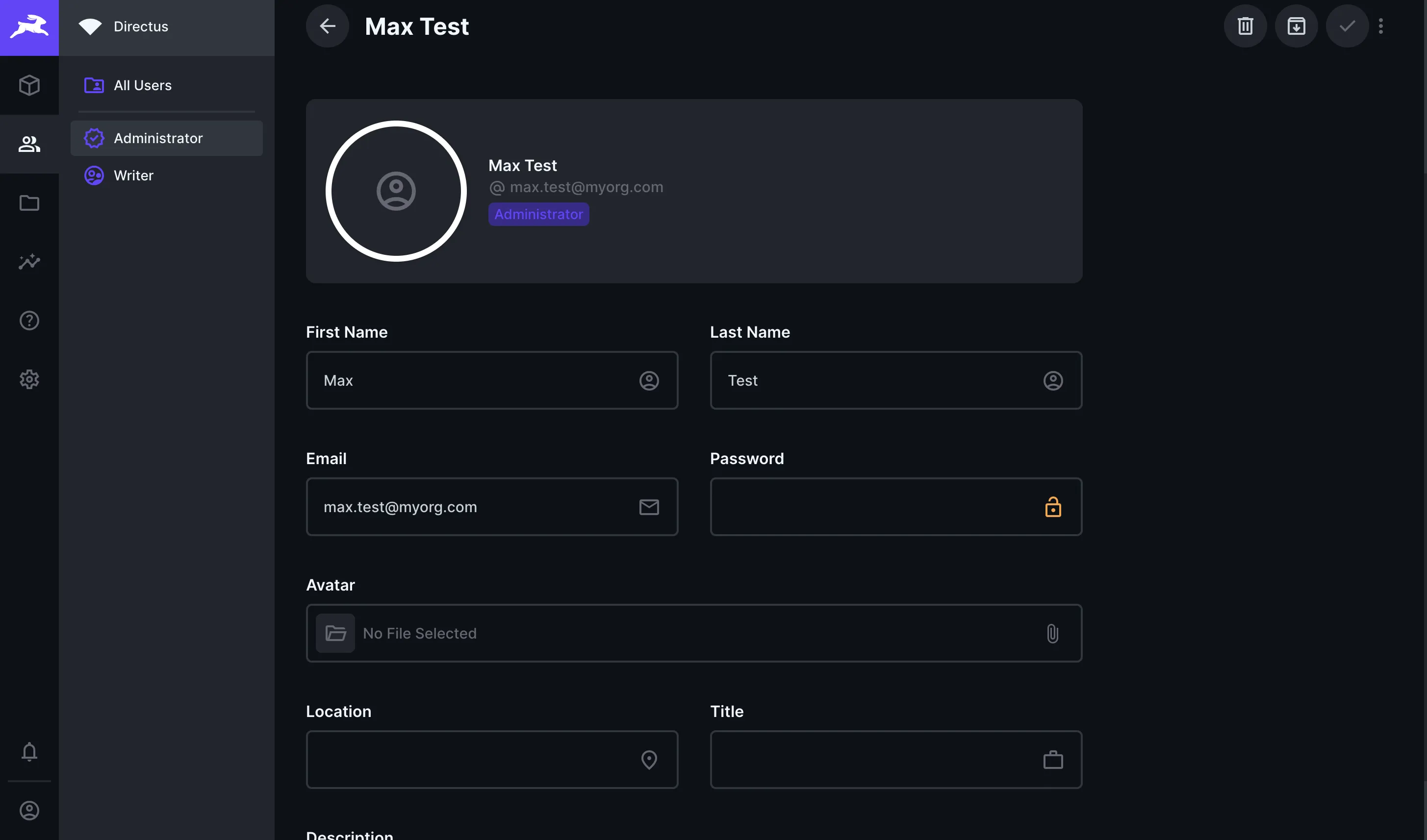 User authenticated via Okta with pre-filled fields