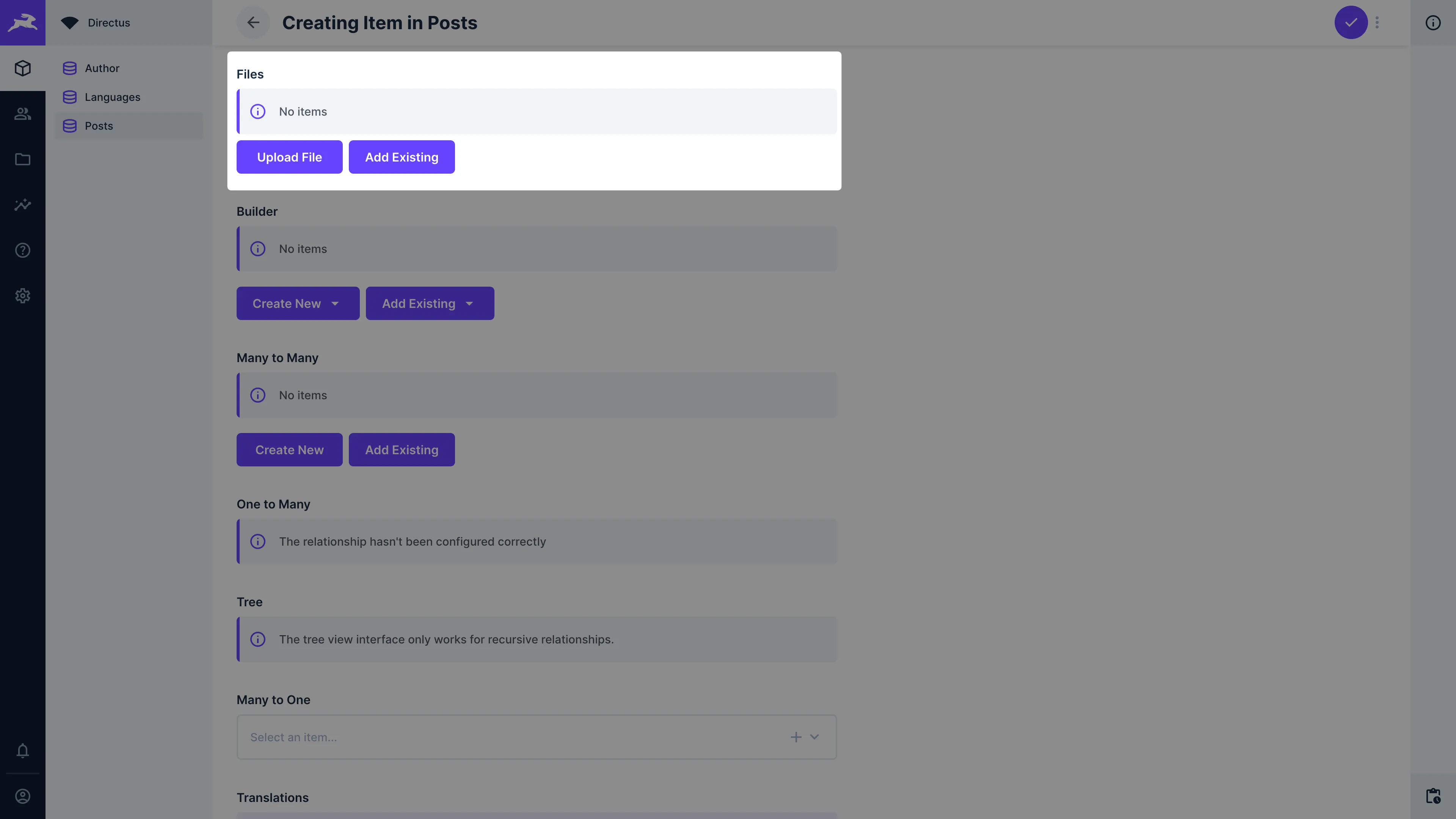 A file type form input where user can select and upload multiple files.